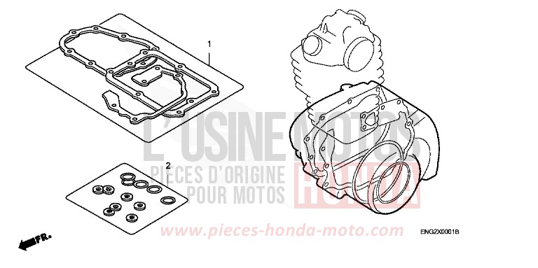 DICHTUNG SATZ B von CG125 TITAN ES FORCE SILVER METALLIC (NH411) von 2004